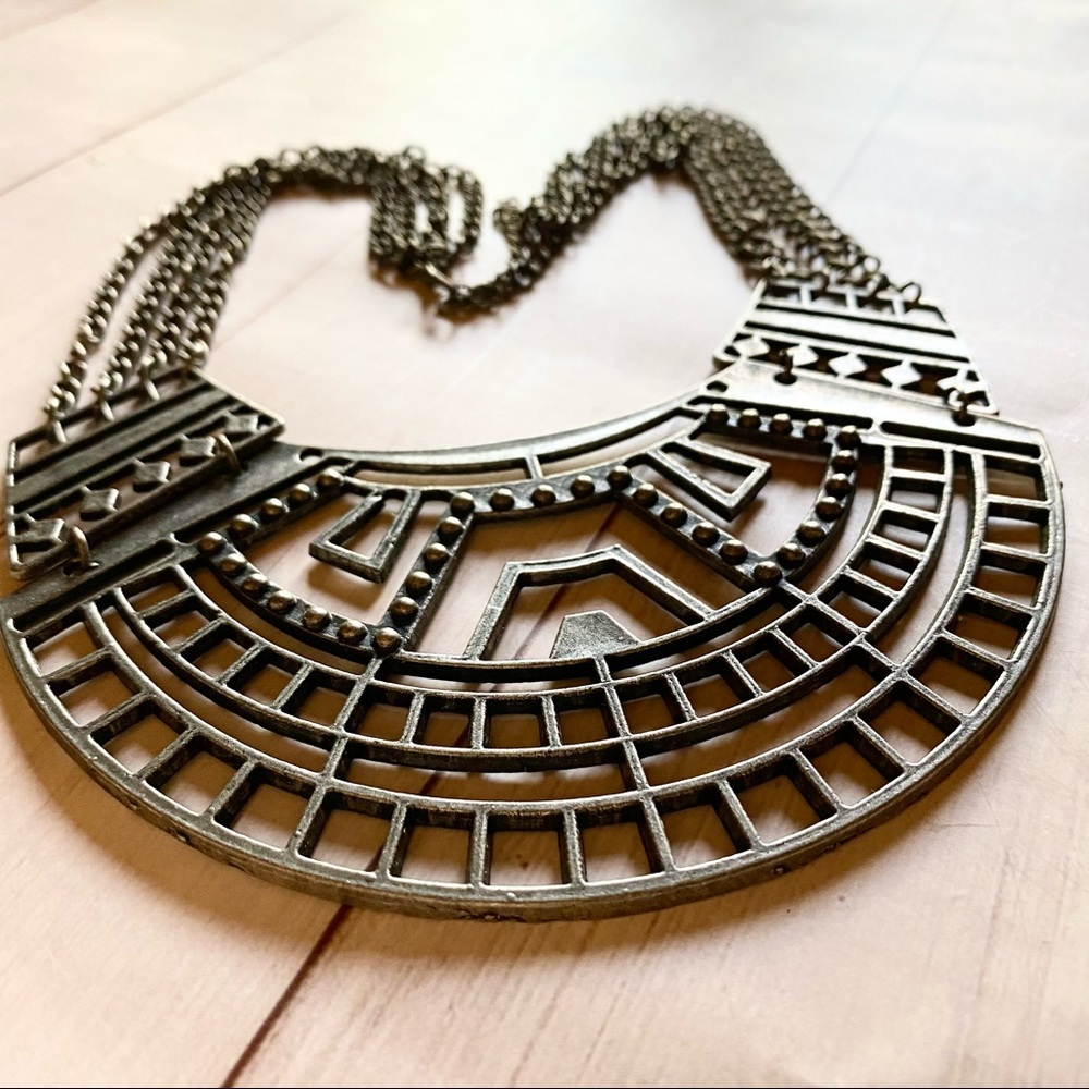 Tribal Style Bib Necklace